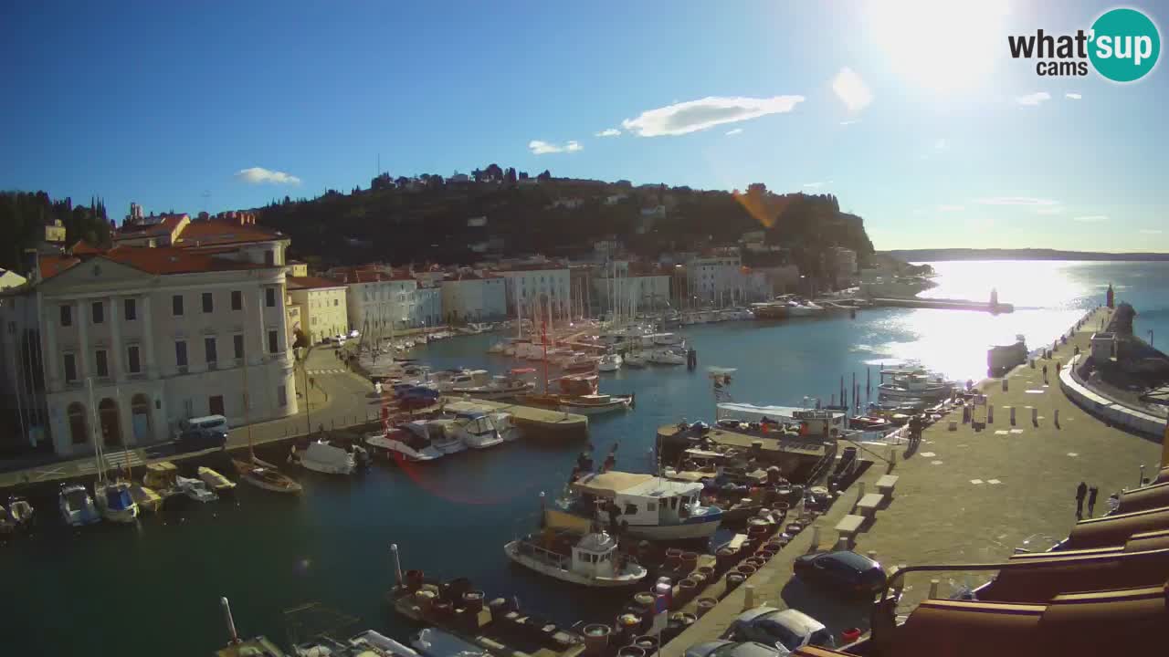 Live webcam da Pirano “Mandrač” – Splendida vista live da Villa Piranesi