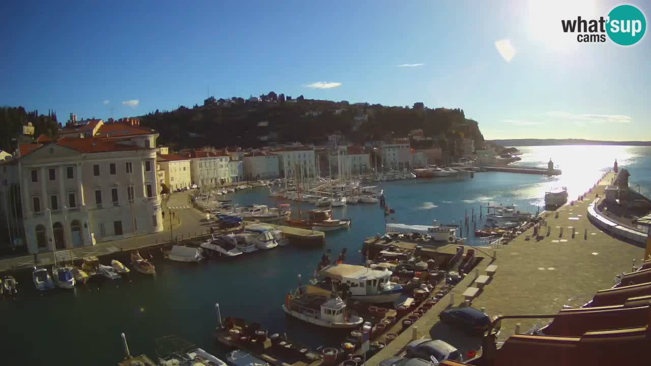 Live-Webcam aus Piran “Mandrač” – Erstaunliche Live-Ansicht von Villa Piranesi