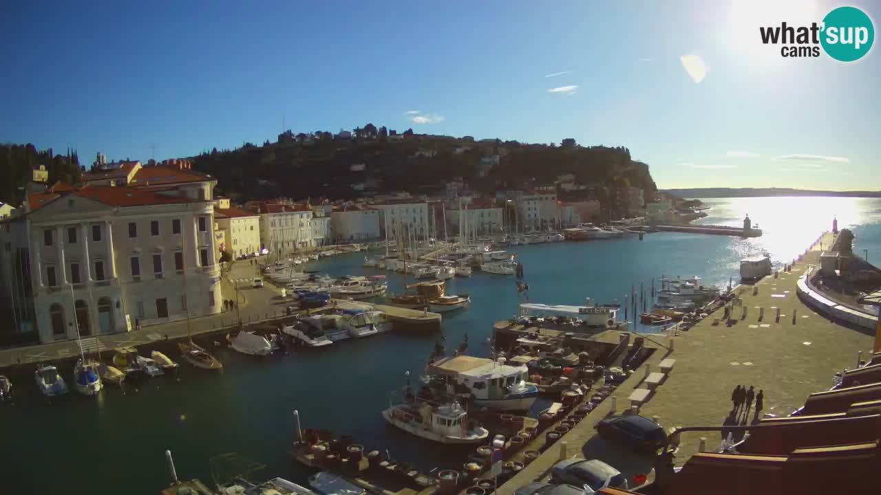 Live-Webcam aus Piran “Mandrač” – Erstaunliche Live-Ansicht von Villa Piranesi