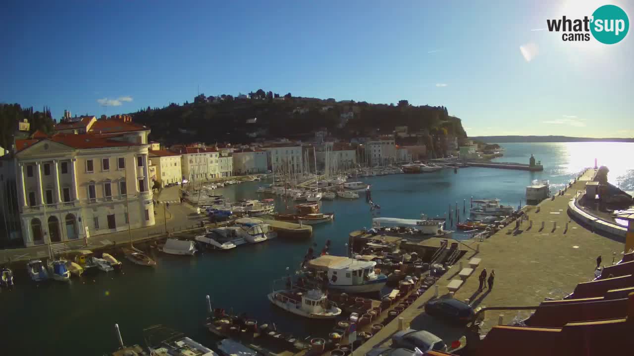 Live-Webcam aus Piran “Mandrač” – Erstaunliche Live-Ansicht von Villa Piranesi