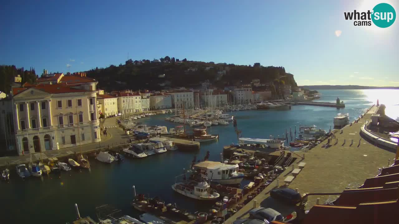 Live webcam from Piran “Mandrač” – Amazing live view from Villa Piranesi