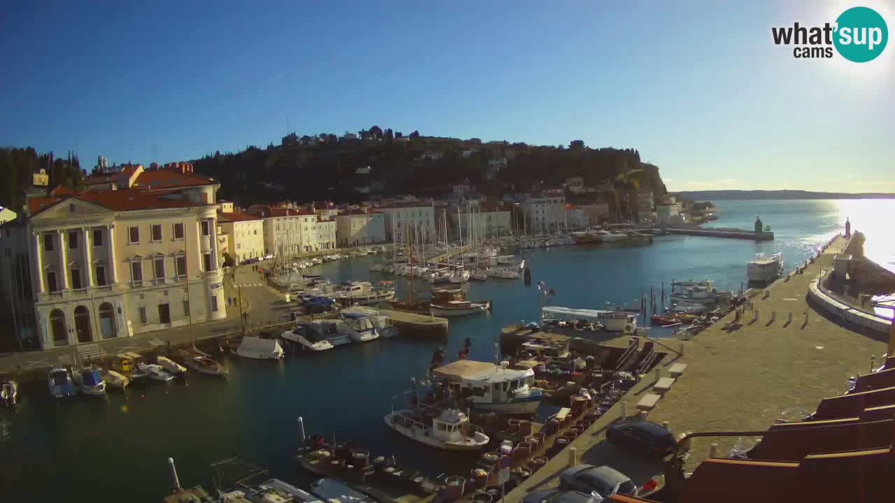 Live webcam from Piran “Mandrač” – Amazing live view from Villa Piranesi