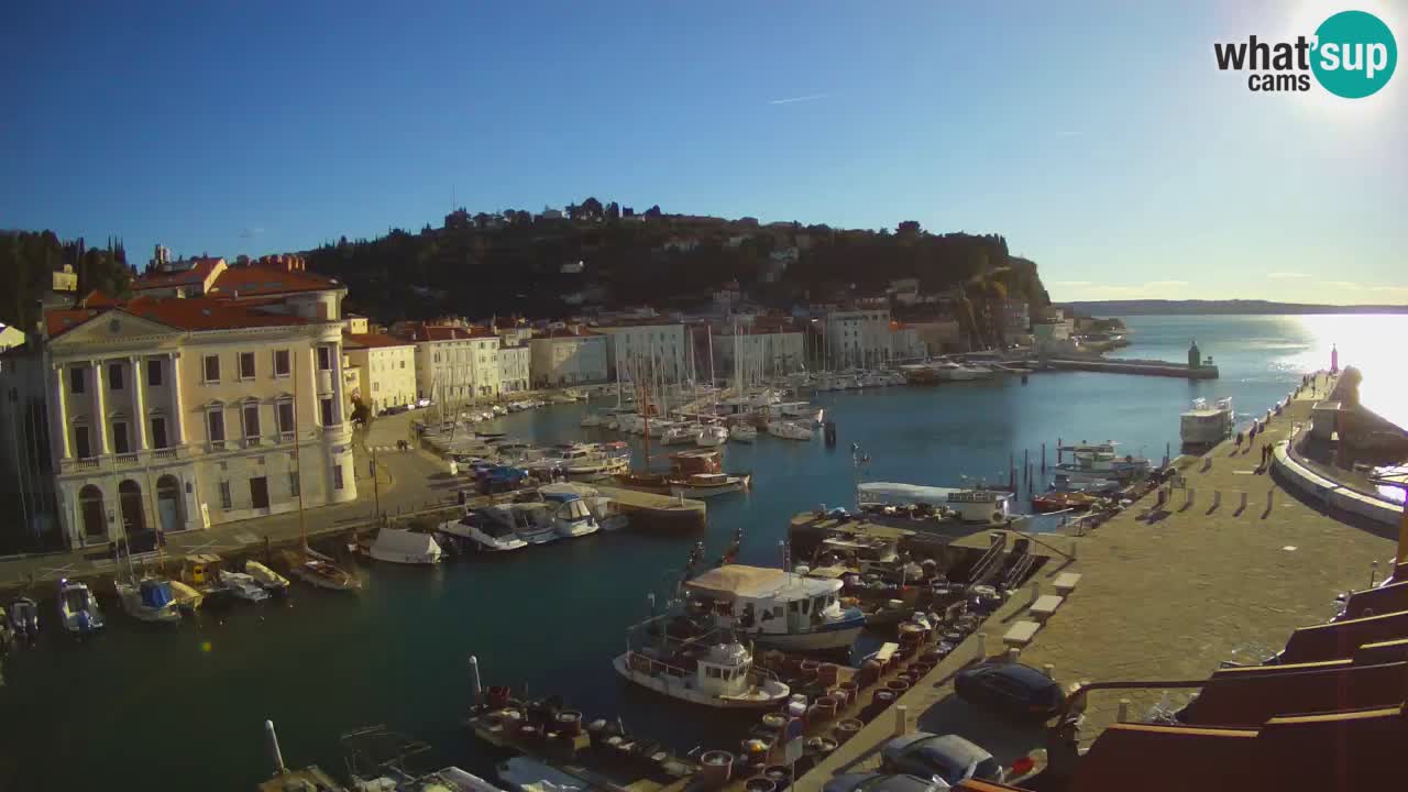 Live webcam from Piran “Mandrač” – Amazing live view from Villa Piranesi