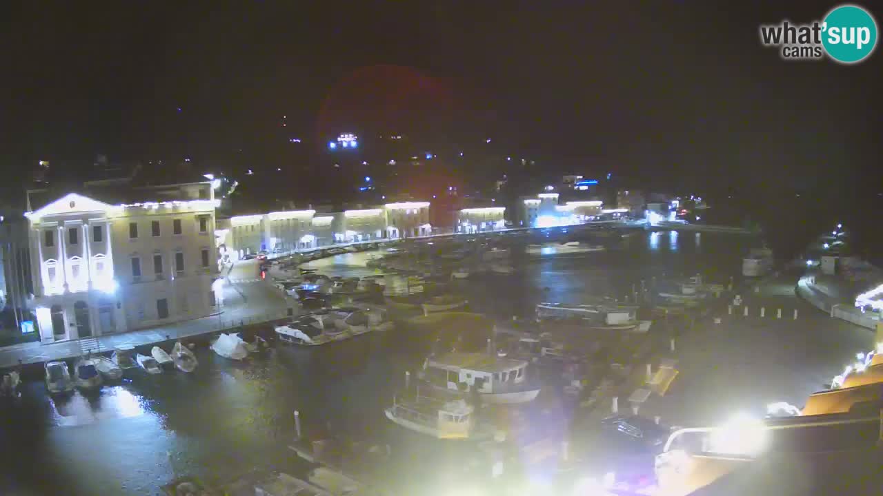 Webcam en direct de Piran “Mandrač” – Incroyable vue en direct de la Villa Piranesi