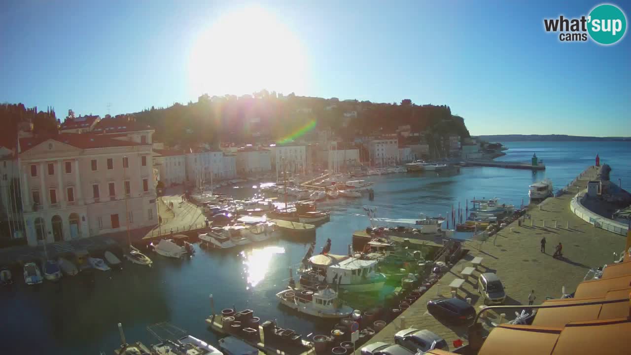 Live webcam da Pirano “Mandrač” – Splendida vista live da Villa Piranesi