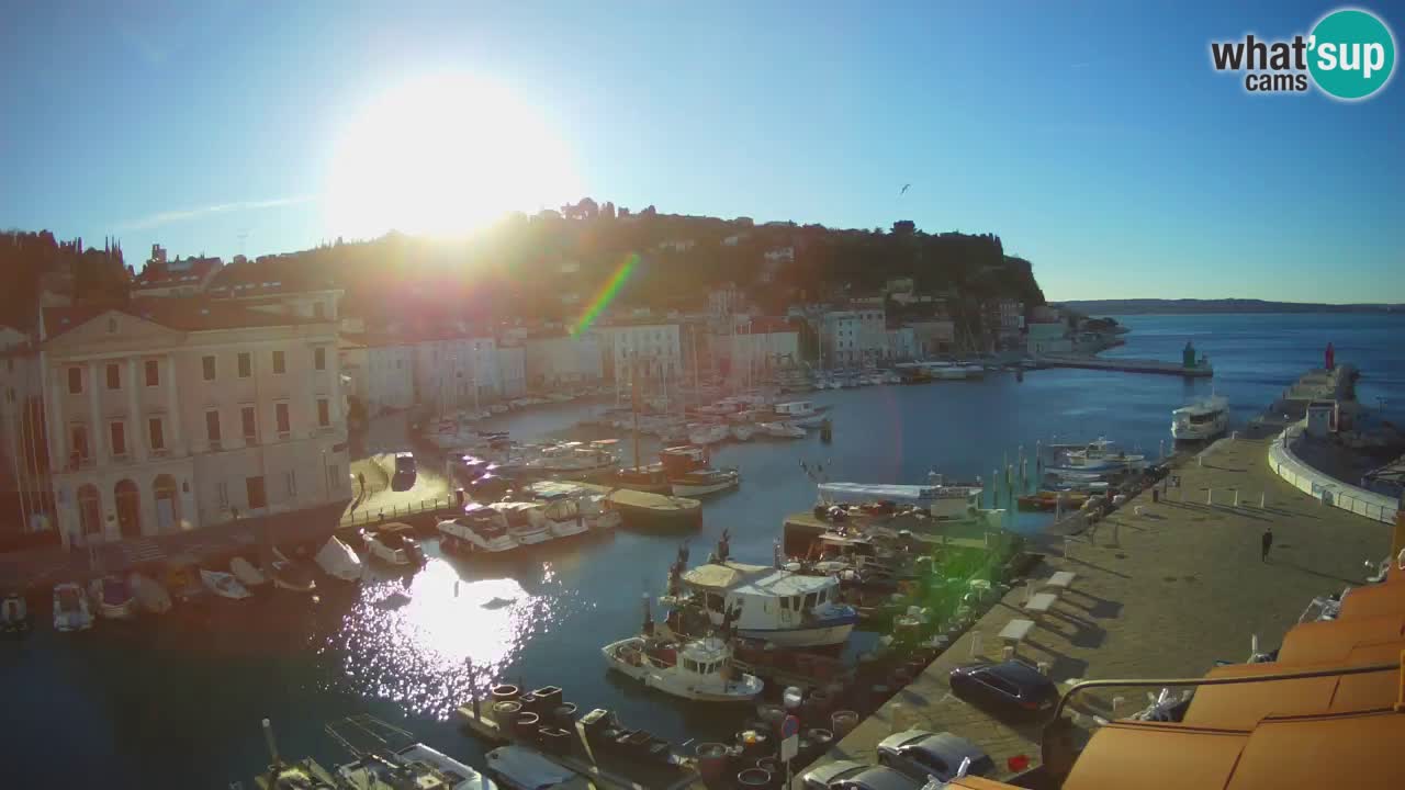 Cámara web en vivo desde Piran “Mandrač” – Increíble vista en vivo desde Villa Piranesi