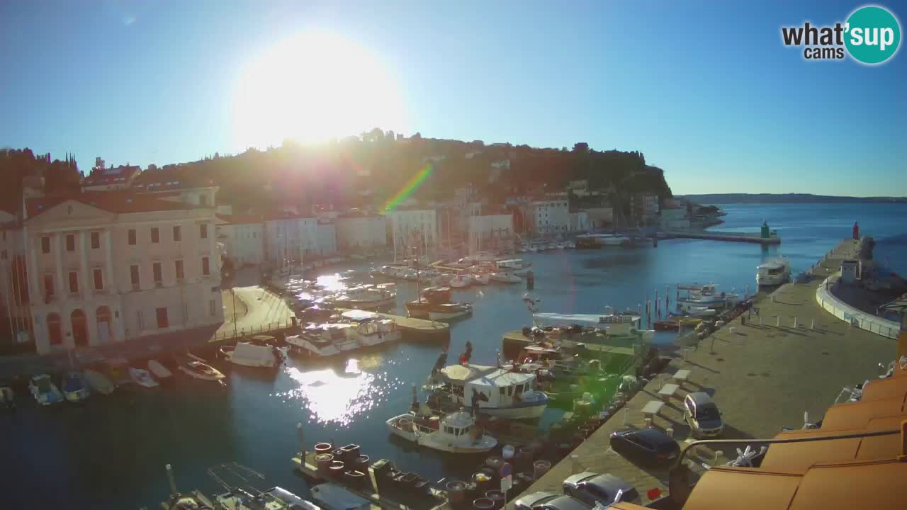 Live webcam from Piran “Mandrač” – Amazing live view from Villa Piranesi