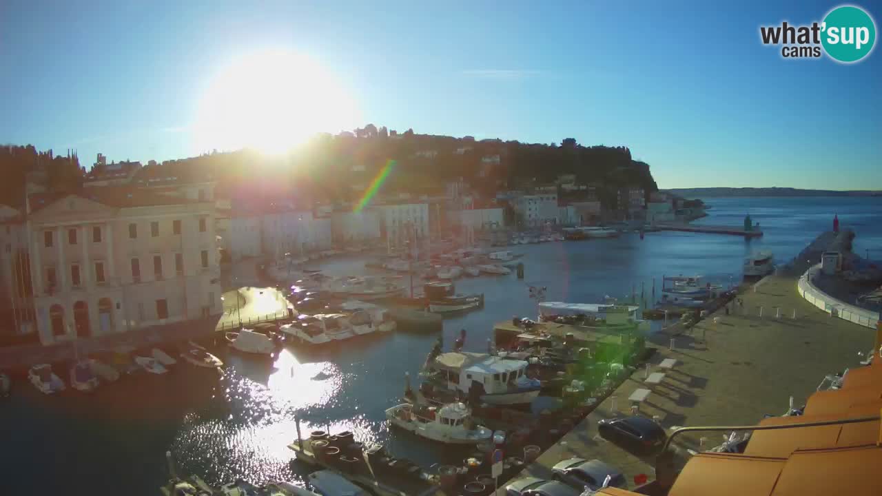 Live webcam from Piran “Mandrač” – Amazing live view from Villa Piranesi