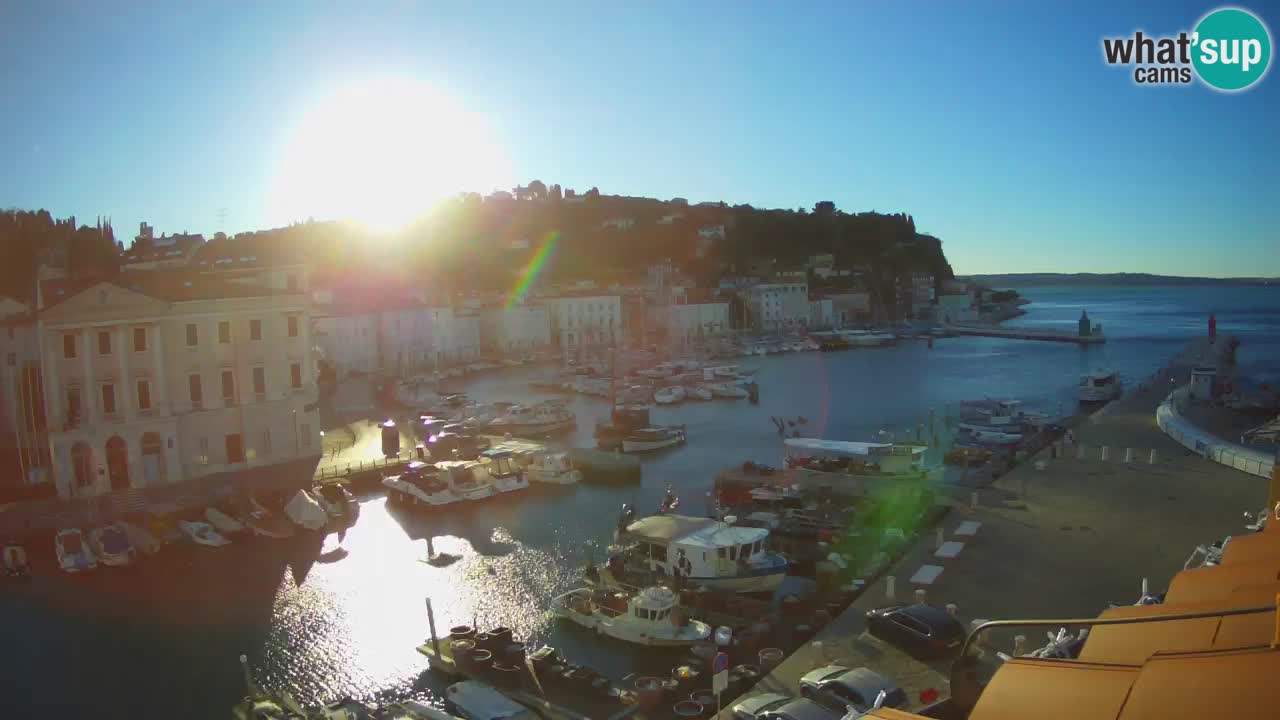 Live webcam from Piran “Mandrač” – Amazing live view from Villa Piranesi