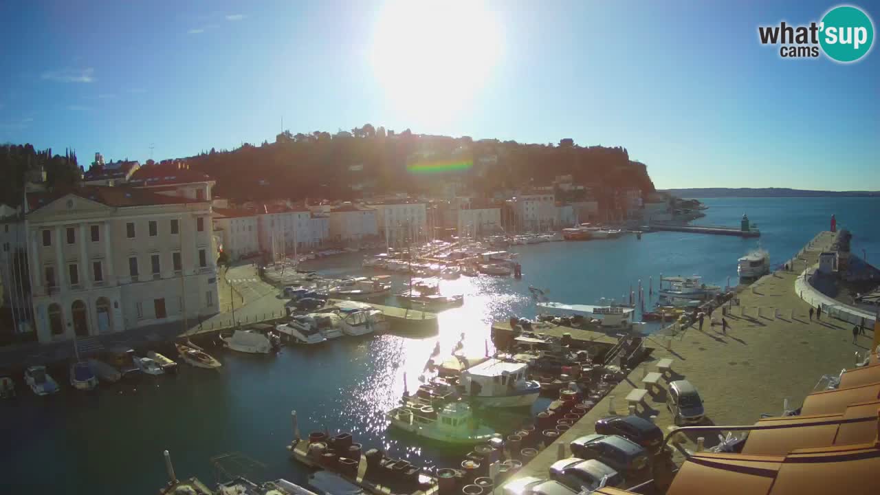 Live webcam from Piran “Mandrač” – Amazing live view from Villa Piranesi