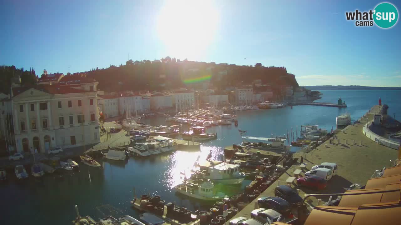 Live webcam from Piran “Mandrač” – Amazing live view from Villa Piranesi