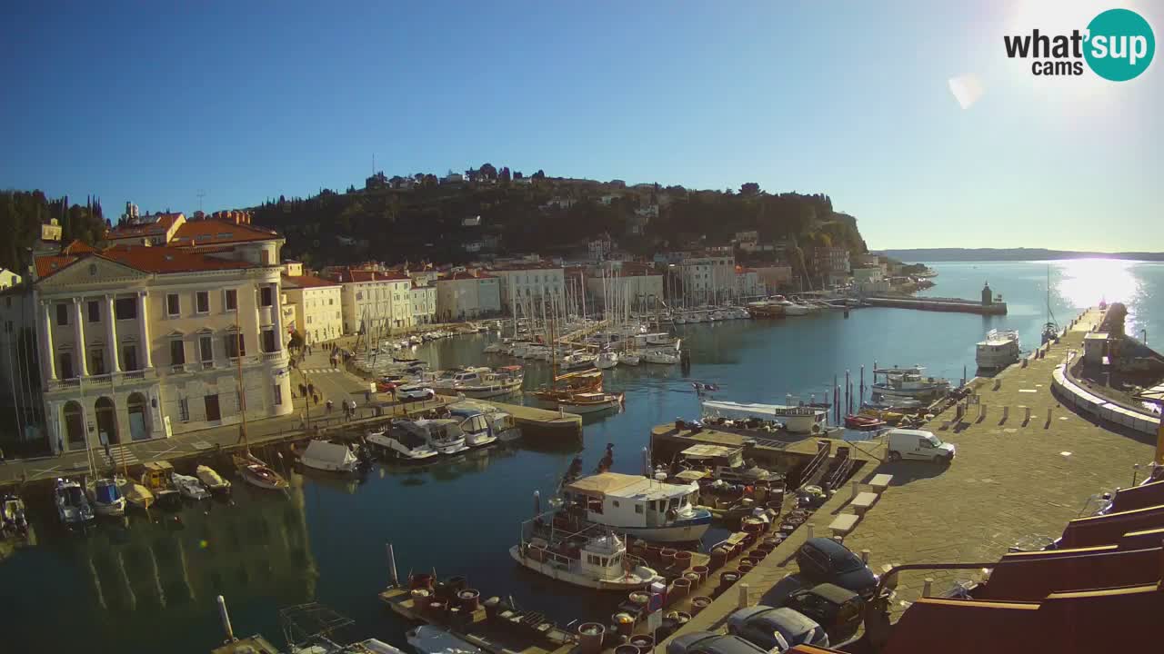 Live webcam from Piran “Mandrač” – Amazing live view from Villa Piranesi