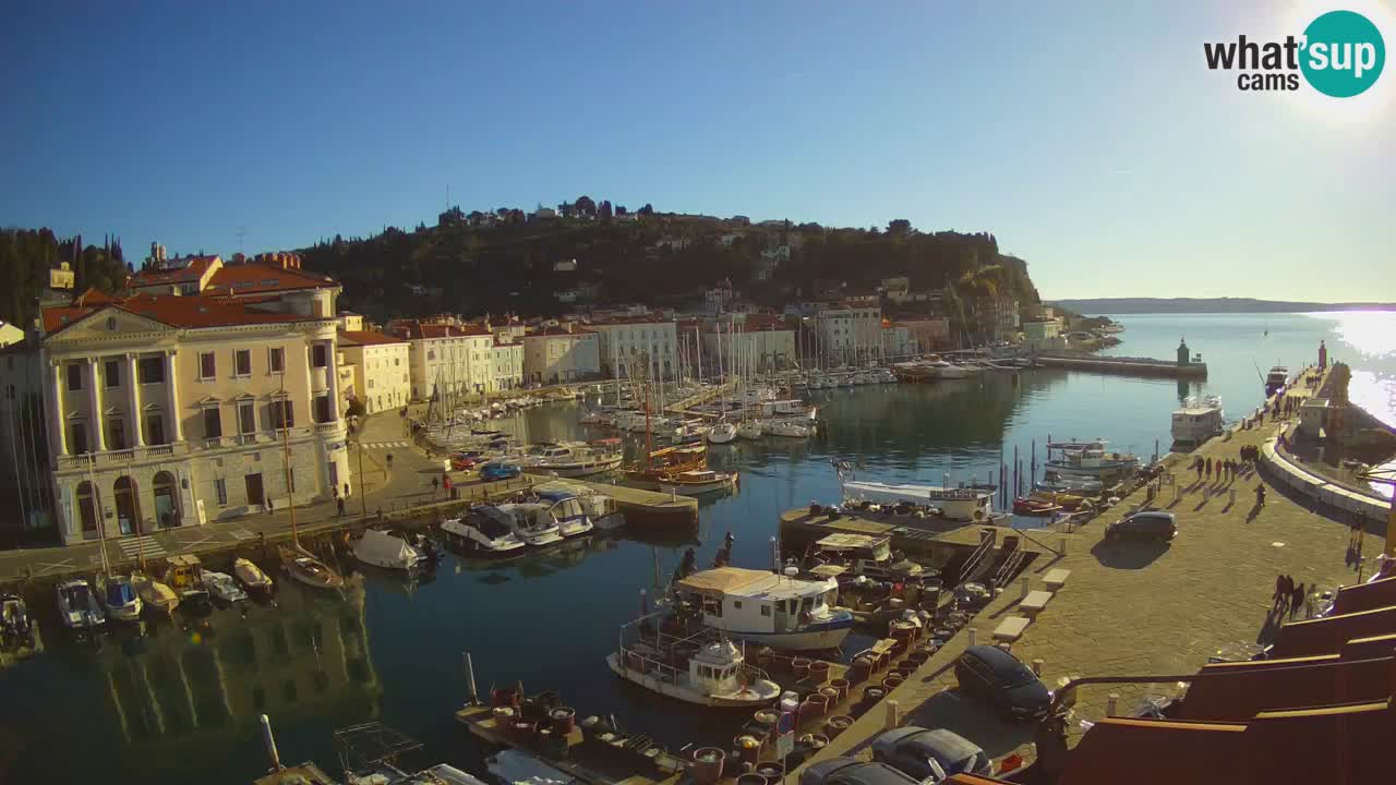 Live webcam from Piran “Mandrač” – Amazing live view from Villa Piranesi