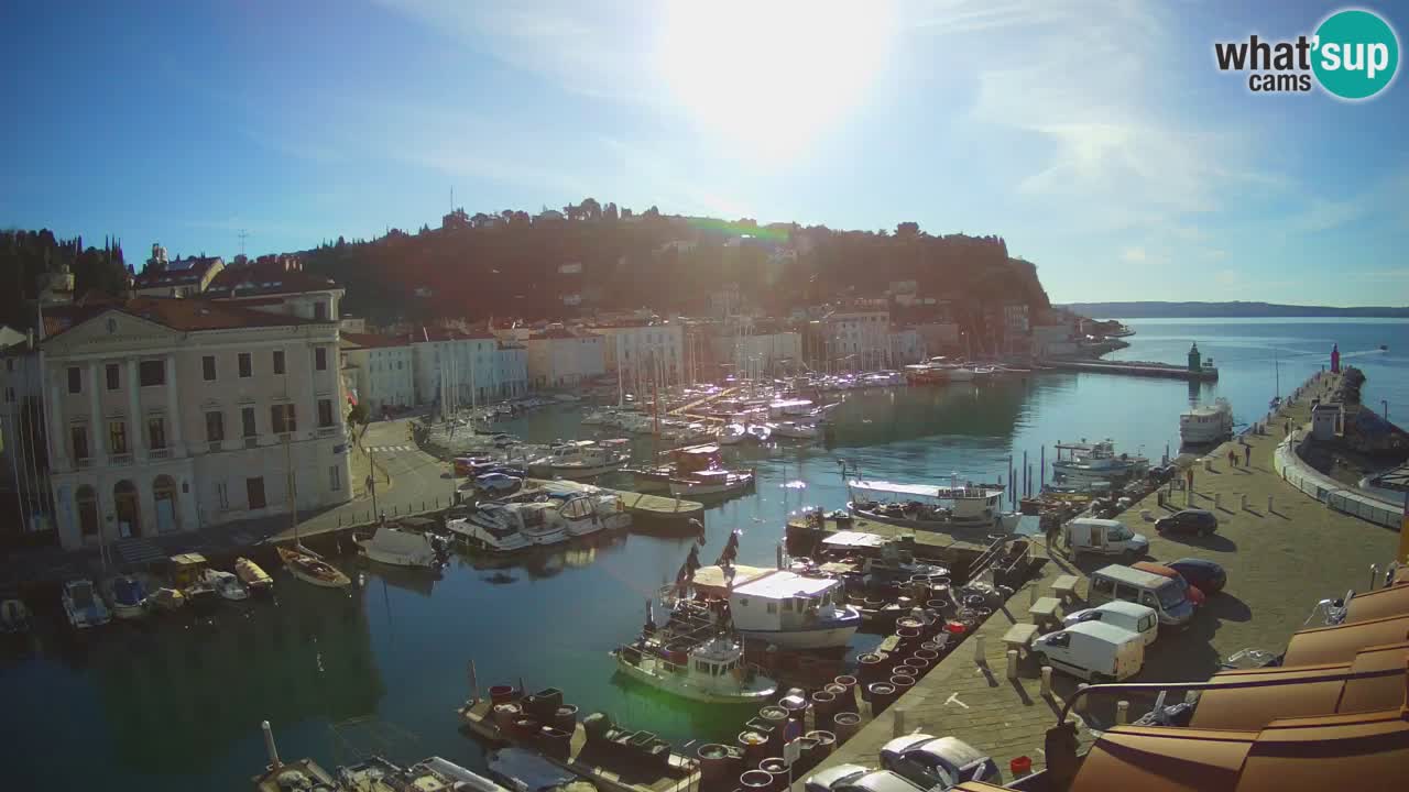 Live webcam from Piran “Mandrač” – Amazing live view from Villa Piranesi