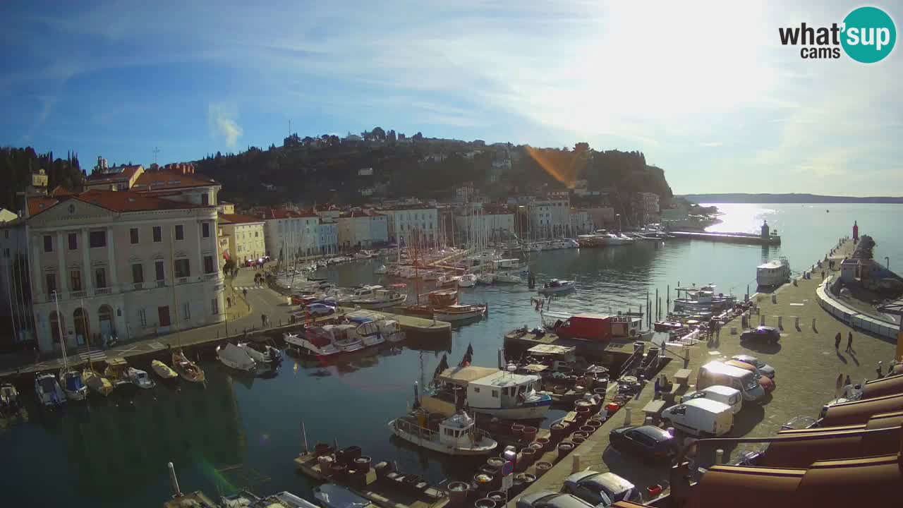 Live webcam from Piran “Mandrač” – Amazing live view from Villa Piranesi