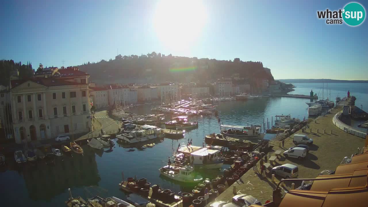 Live webcam from Piran “Mandrač” – Amazing live view from Villa Piranesi