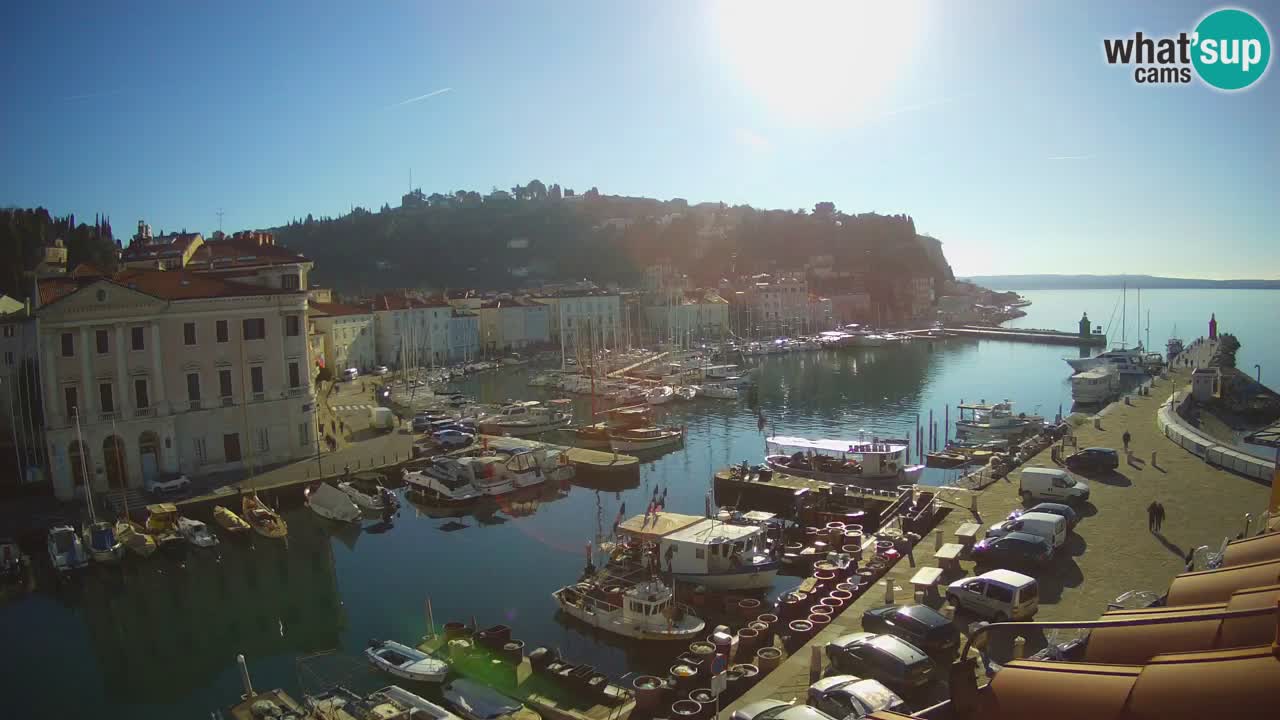 Live-Webcam aus Piran “Mandrač” – Erstaunliche Live-Ansicht von Villa Piranesi