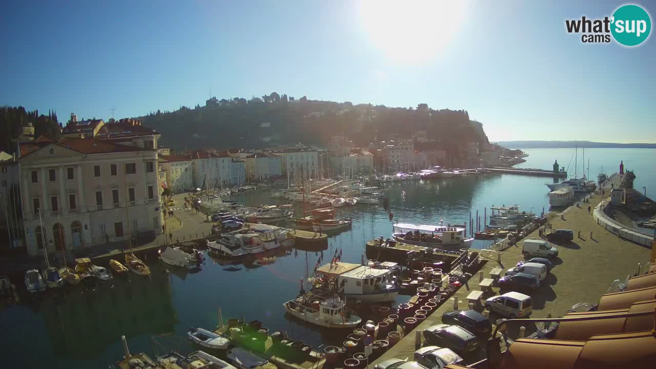 Live webcam da Pirano “Mandrač” – Splendida vista live da Villa Piranesi