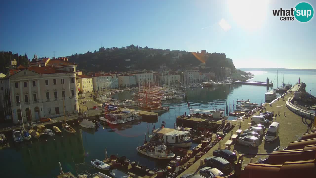 Live webcam from Piran “Mandrač” – Amazing live view from Villa Piranesi