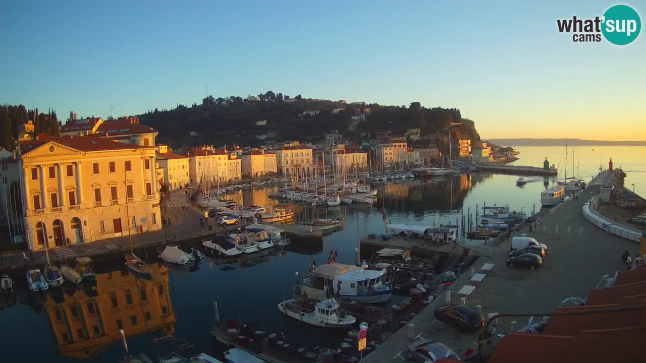 Live webcam from Piran “Mandrač” – Amazing live view from Villa Piranesi