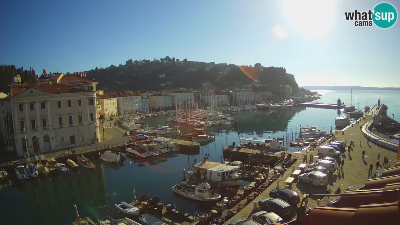 Cámara web en vivo desde Piran “Mandrač” – Increíble vista en vivo desde Villa Piranesi