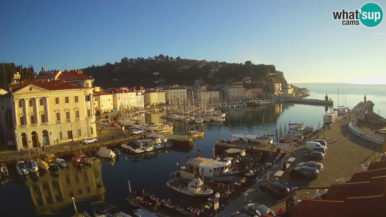 Live-Webcam aus Piran “Mandrač” – Erstaunliche Live-Ansicht von Villa Piranesi