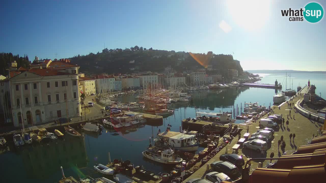 Live-Webcam aus Piran “Mandrač” – Erstaunliche Live-Ansicht von Villa Piranesi