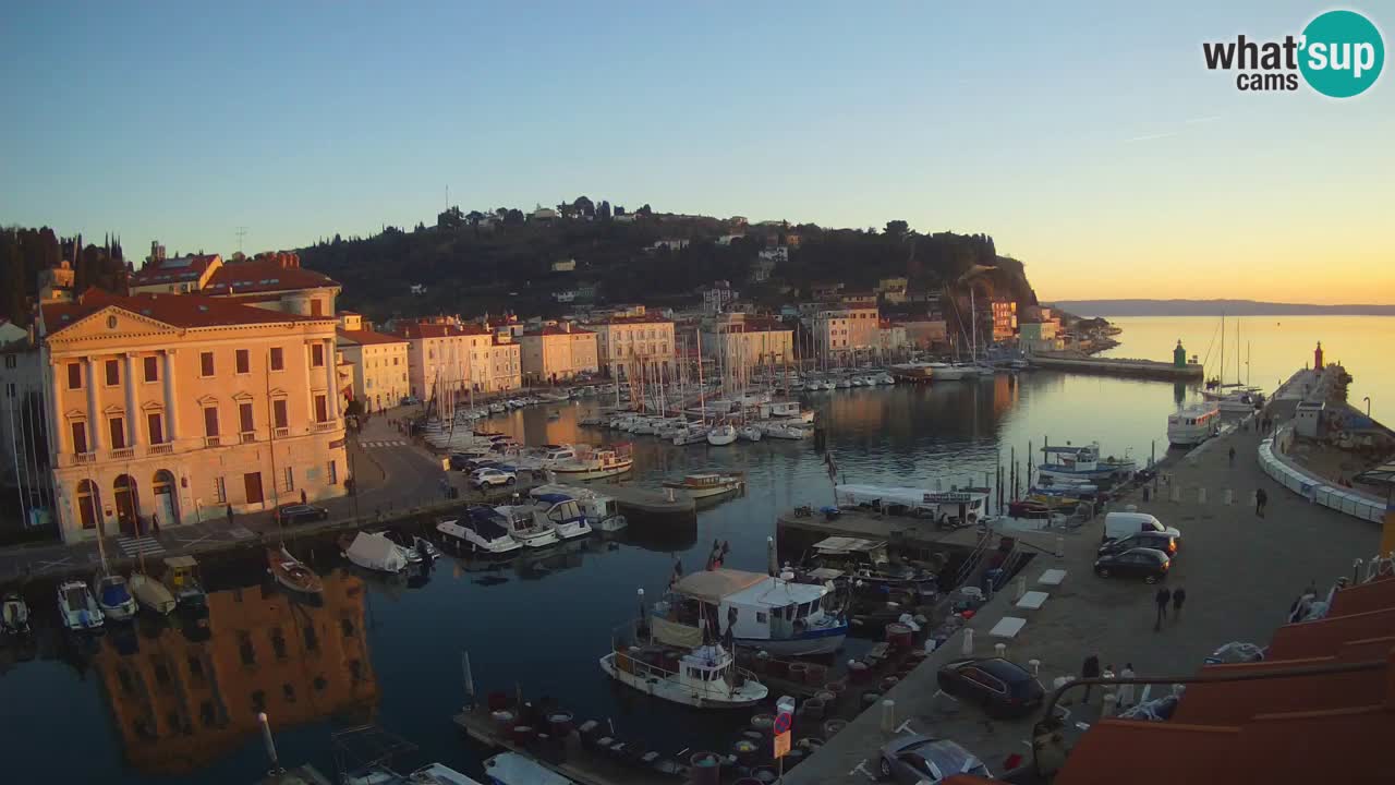 Live webcam from Piran “Mandrač” – Amazing live view from Villa Piranesi