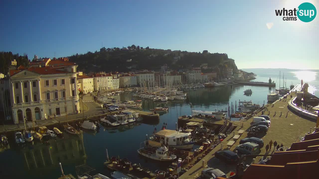 Live webcam da Pirano “Mandrač” – Splendida vista live da Villa Piranesi