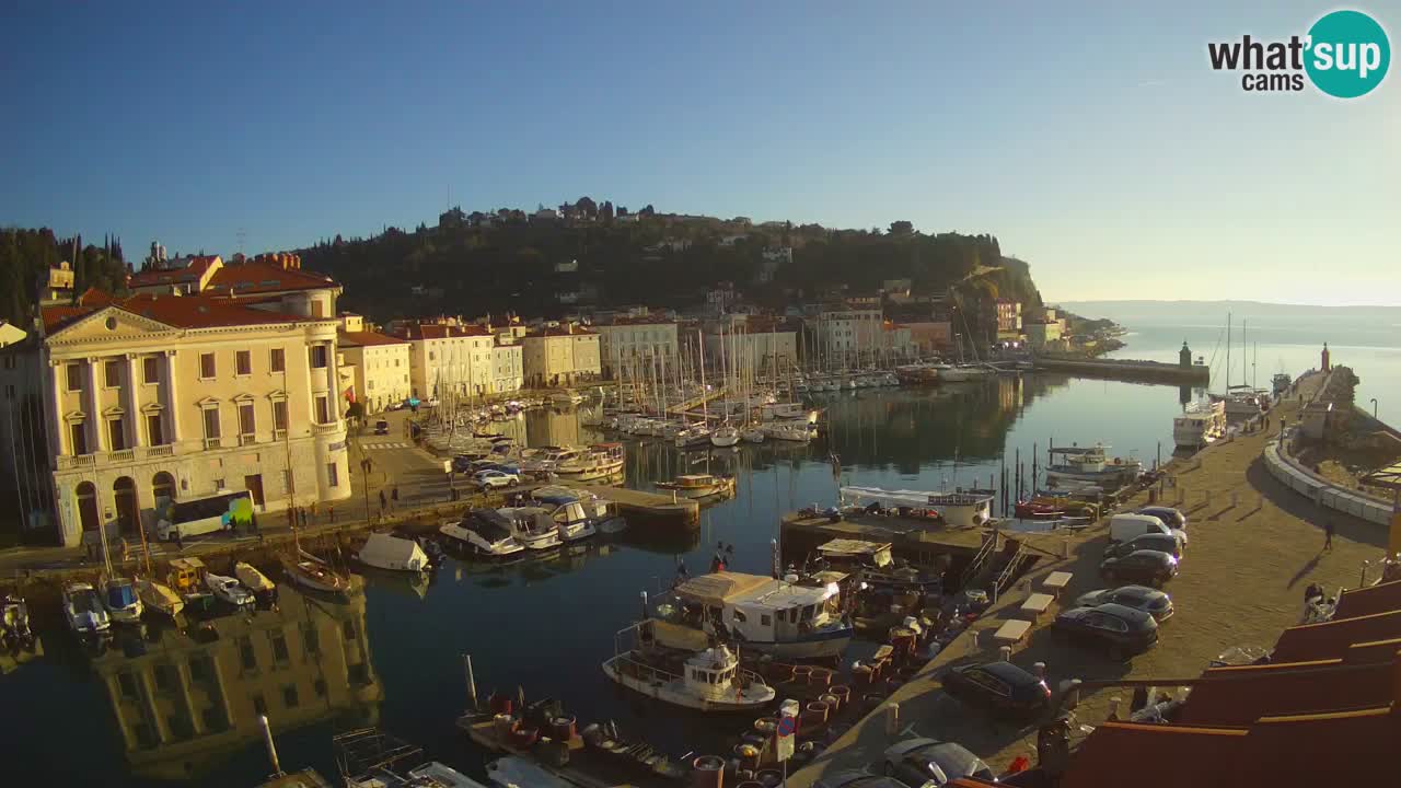 Live webcam from Piran “Mandrač” – Amazing live view from Villa Piranesi