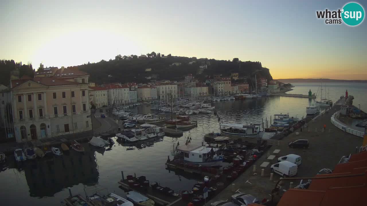 Live webcam da Pirano “Mandrač” – Splendida vista live da Villa Piranesi