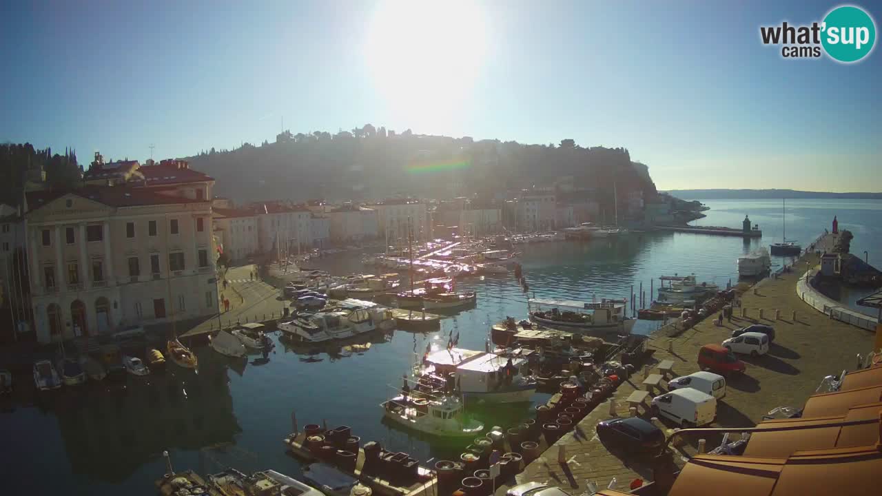 Live webcam da Pirano “Mandrač” – Splendida vista live da Villa Piranesi