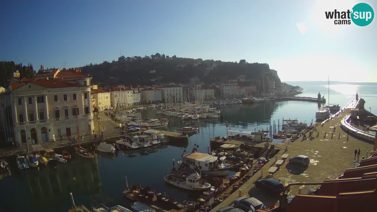 Live webcam from Piran “Mandrač” – Amazing live view from Villa Piranesi