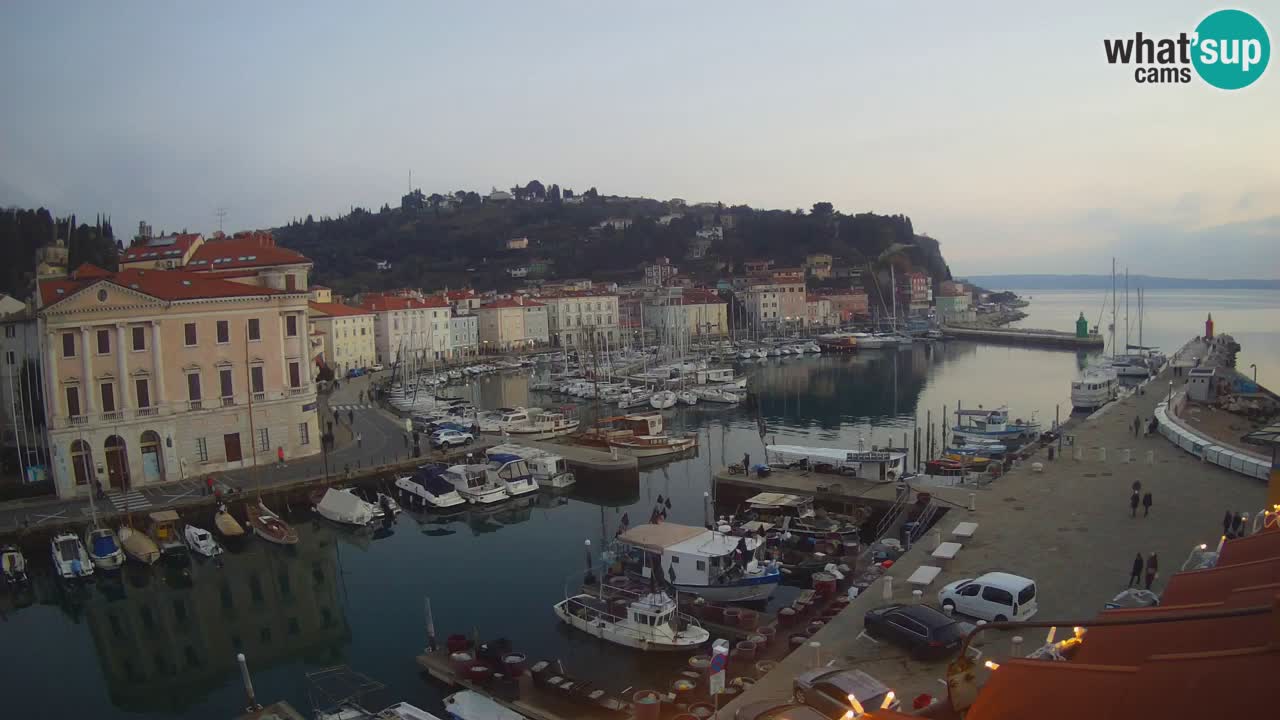 Live-Webcam aus Piran “Mandrač” – Erstaunliche Live-Ansicht von Villa Piranesi