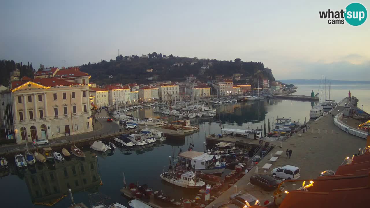 Live-Webcam aus Piran “Mandrač” – Erstaunliche Live-Ansicht von Villa Piranesi