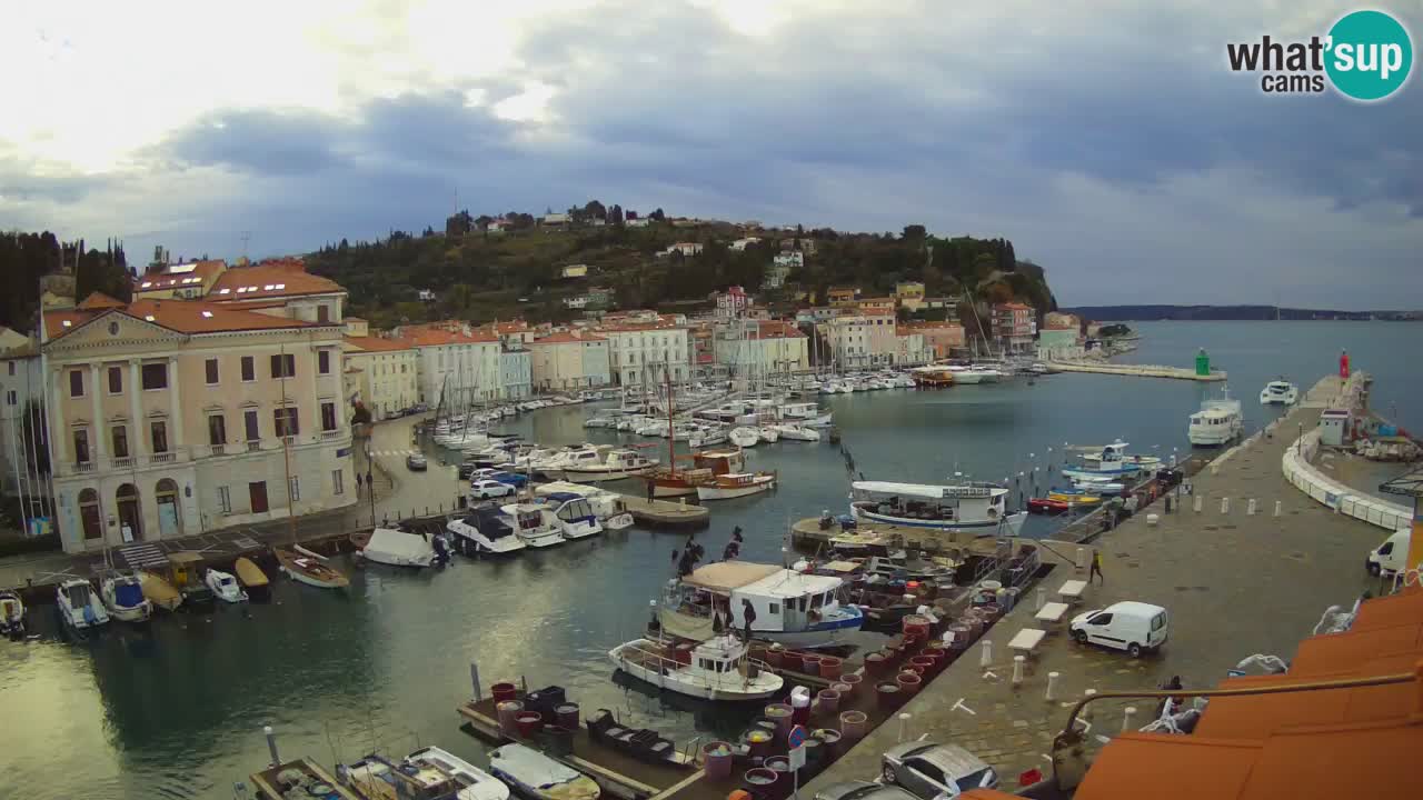 Live-Webcam aus Piran “Mandrač” – Erstaunliche Live-Ansicht von Villa Piranesi