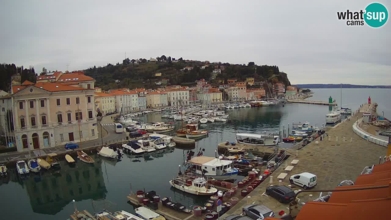 Cámara web en vivo desde Piran “Mandrač” – Increíble vista en vivo desde Villa Piranesi