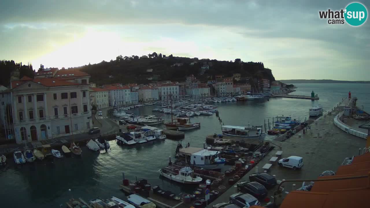 Live-Webcam aus Piran “Mandrač” – Erstaunliche Live-Ansicht von Villa Piranesi