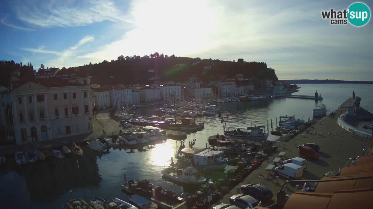 Live webcam from Piran “Mandrač” – Amazing live view from Villa Piranesi