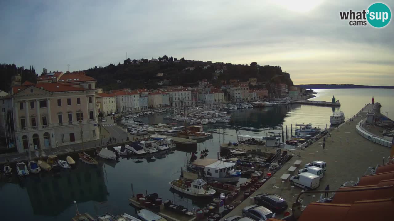 Live webcam from Piran “Mandrač” – Amazing live view from Villa Piranesi