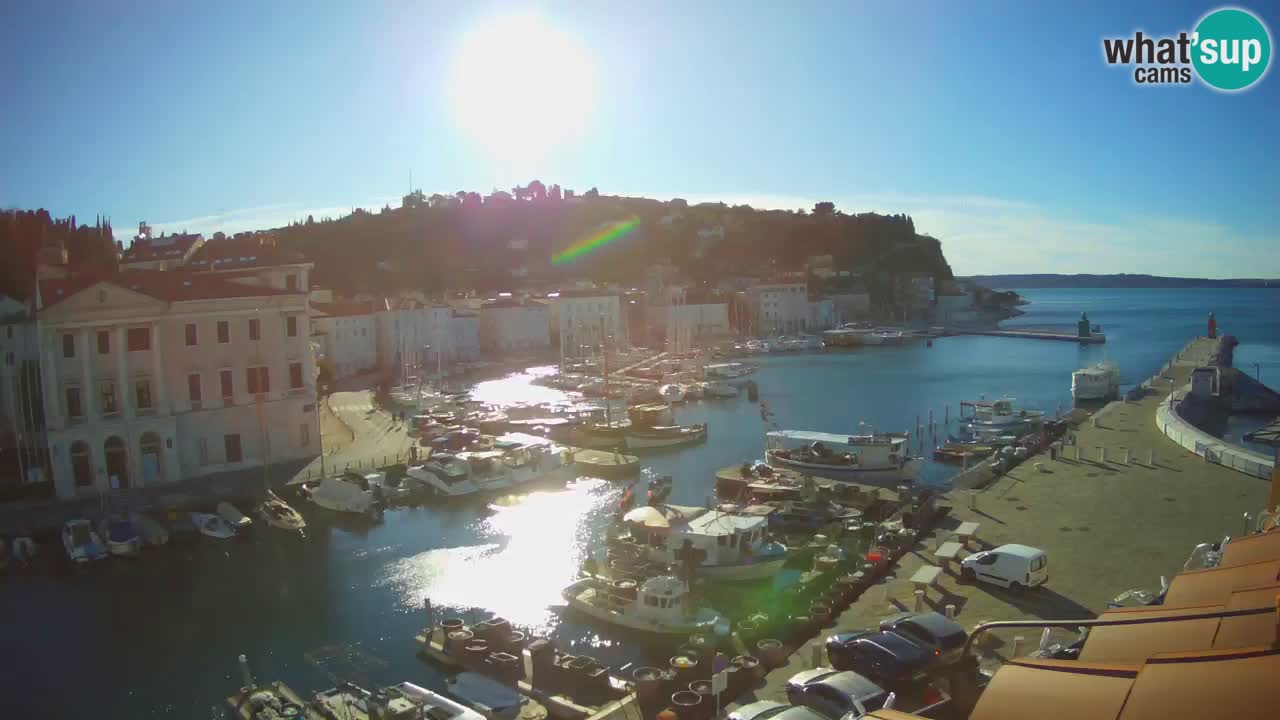 Live webcam from Piran “Mandrač” – Amazing live view from Villa Piranesi