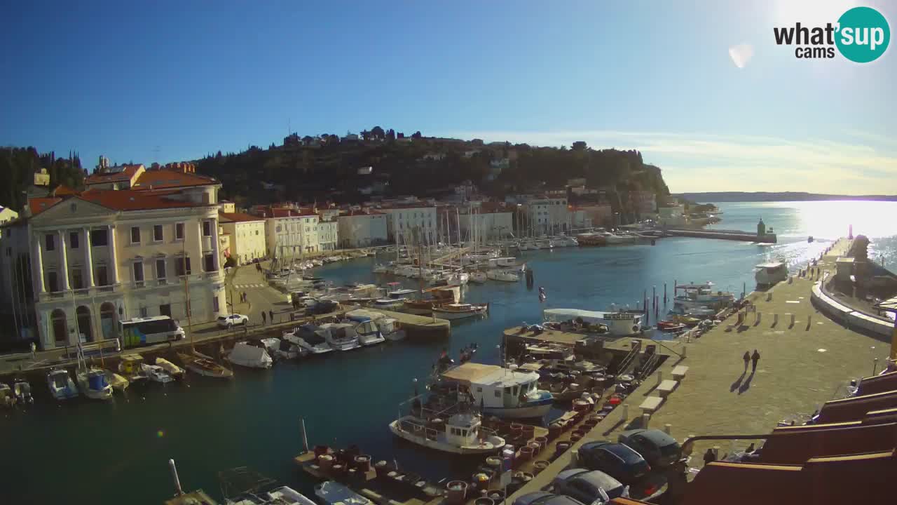 Live webcam from Piran “Mandrač” – Amazing live view from Villa Piranesi