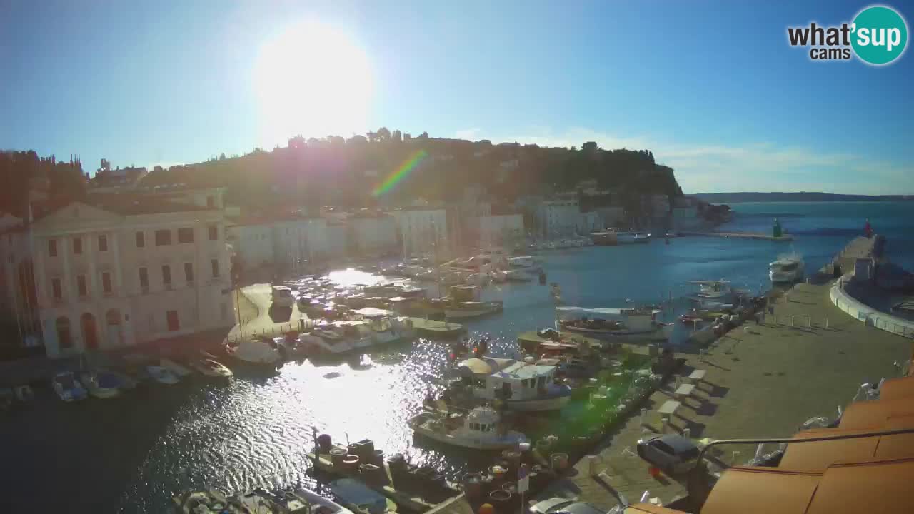 Live webcam from Piran “Mandrač” – Amazing live view from Villa Piranesi