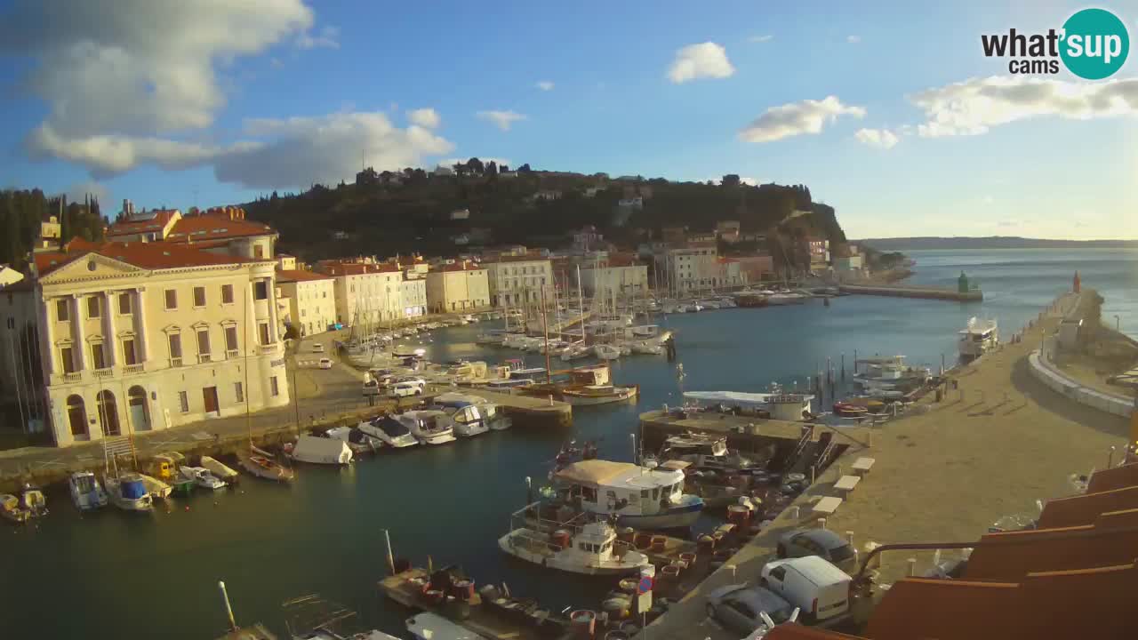 Live webcam from Piran “Mandrač” – Amazing live view from Villa Piranesi