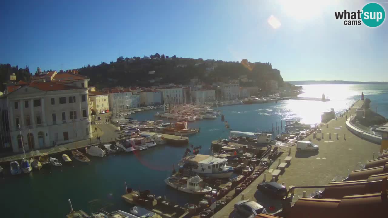 Live webcam from Piran “Mandrač” – Amazing live view from Villa Piranesi