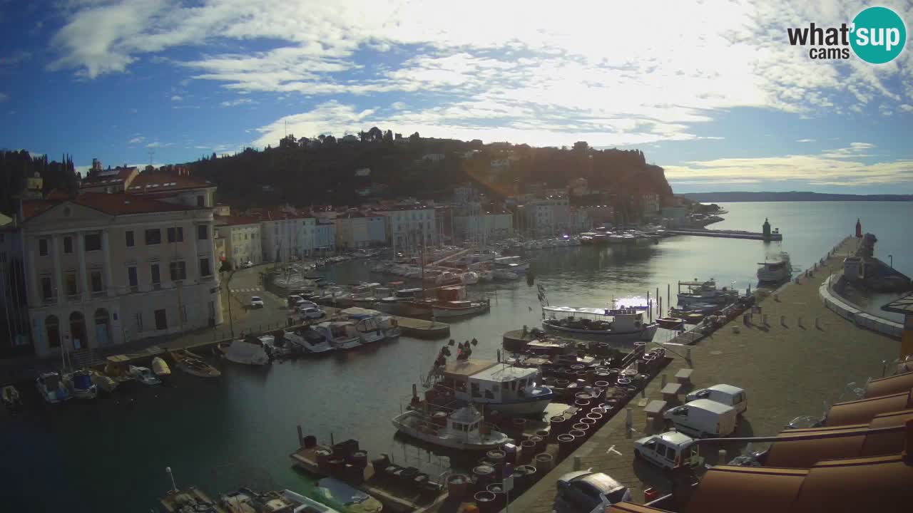 Live webcam from Piran “Mandrač” – Amazing live view from Villa Piranesi