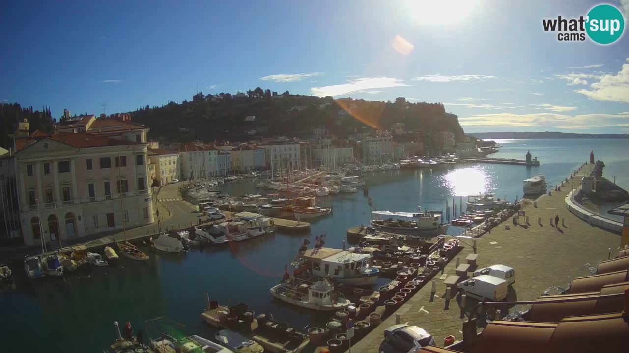 Live webcam from Piran “Mandrač” – Amazing live view from Villa Piranesi