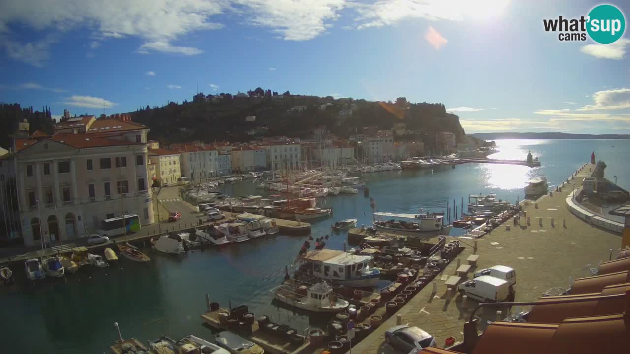 Live webcam from Piran “Mandrač” – Amazing live view from Villa Piranesi