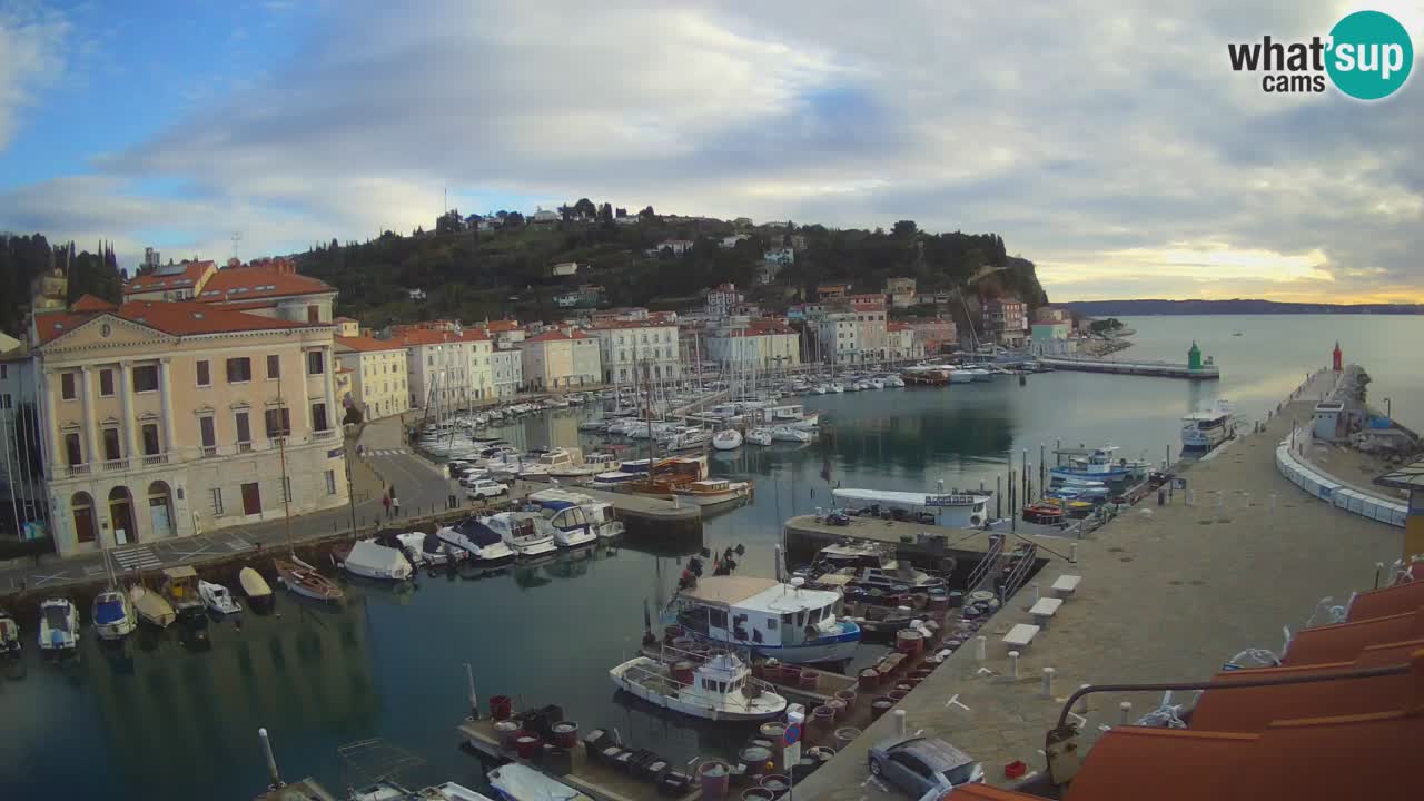 Live webcam from Piran “Mandrač” – Amazing live view from Villa Piranesi