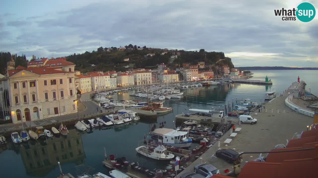 Live-Webcam aus Piran “Mandrač” – Erstaunliche Live-Ansicht von Villa Piranesi